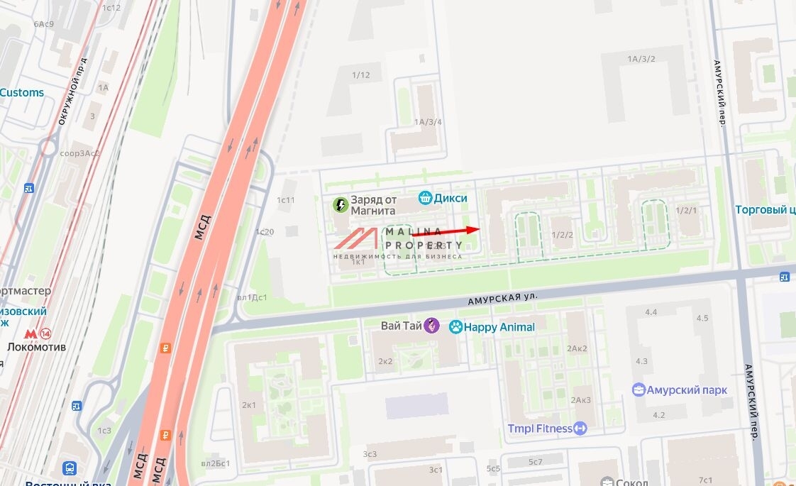 Аренда помещения в новом доме на Амурской