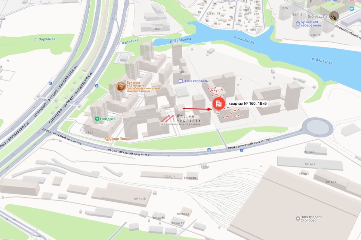 Продажа торгового помещения в ЖК "Дзен Кварталы"