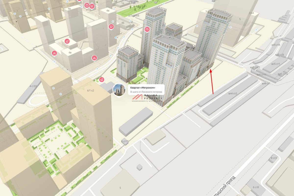 Продажа торгового помещения в ЖК «Квартал Метроном»