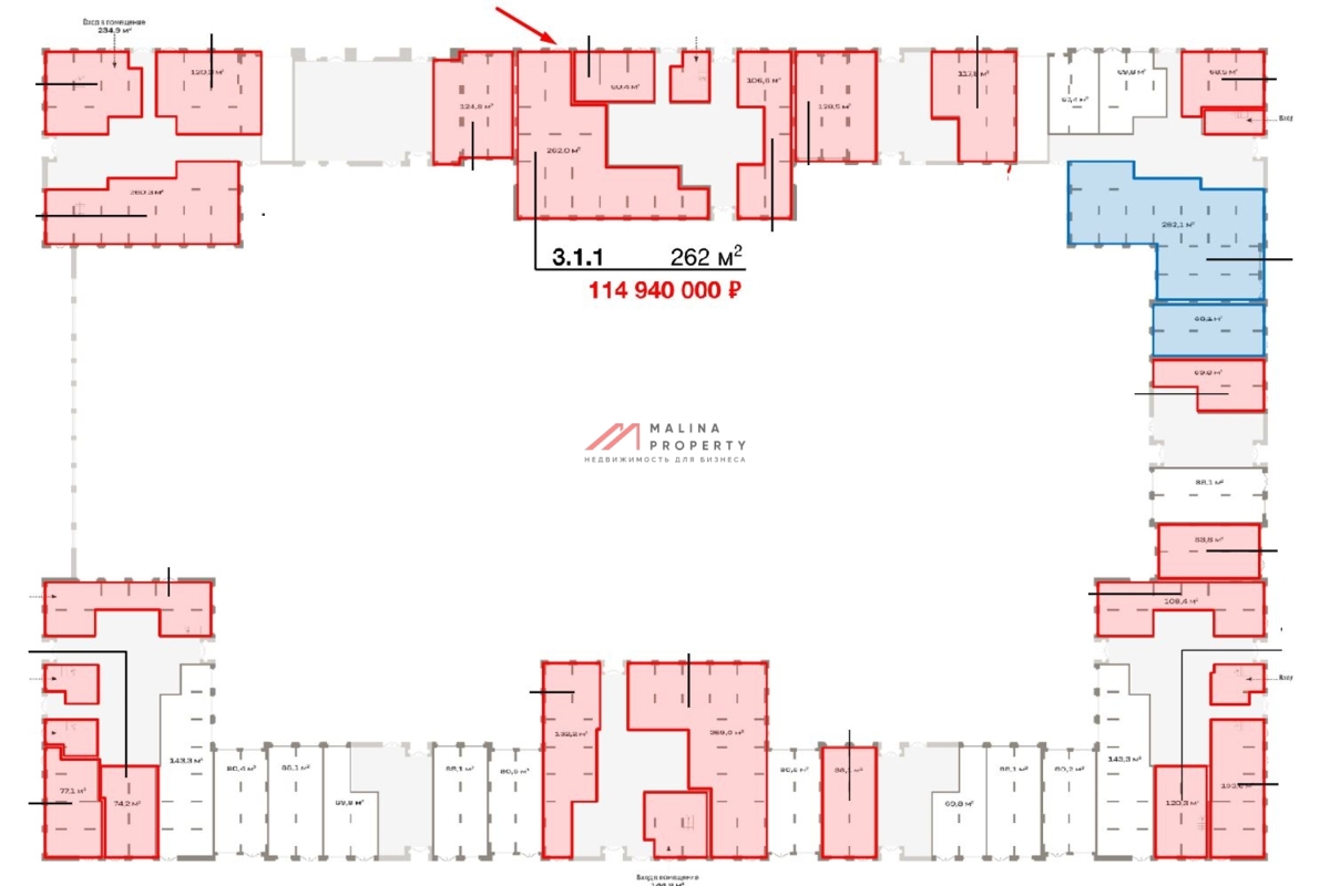 Продажа торгового помещения в ЖК «Квартал Метроном»