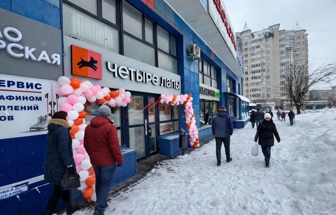 Продажа торгового помещения с арендатором Четыре лапы