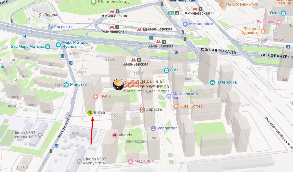 Продажа торгового помещения в жилом комплексе "Матвеевский парк"