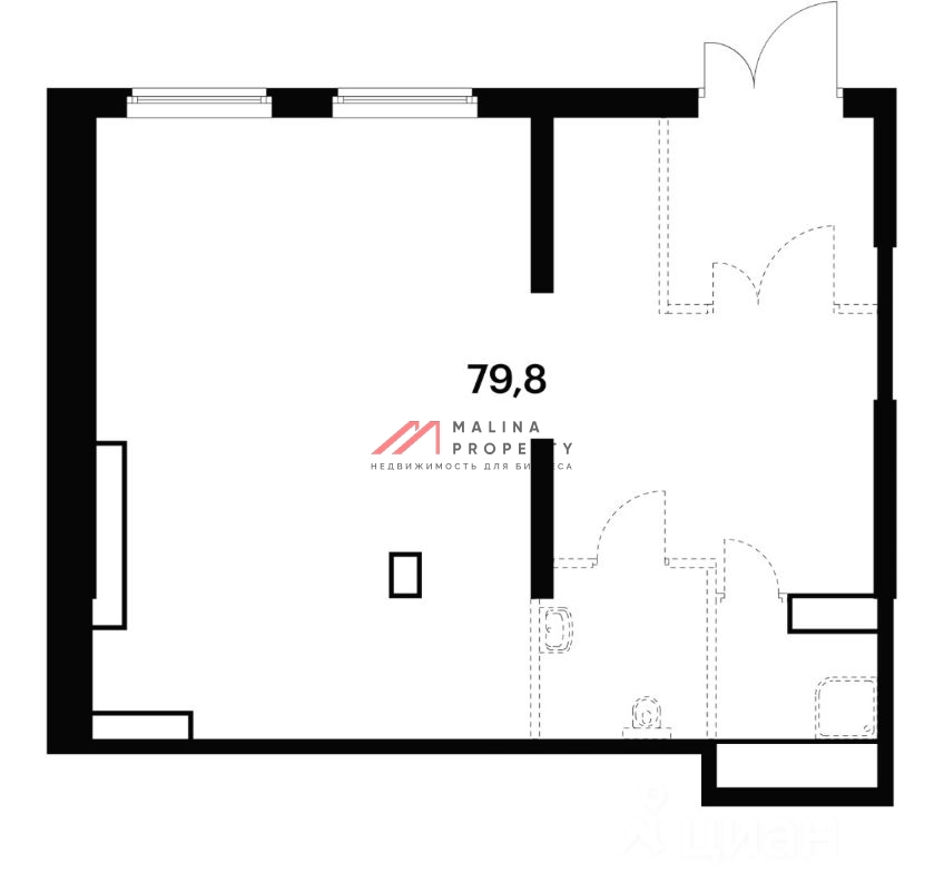 Аренда торгового помещения в ЖК "Амурский парк" 