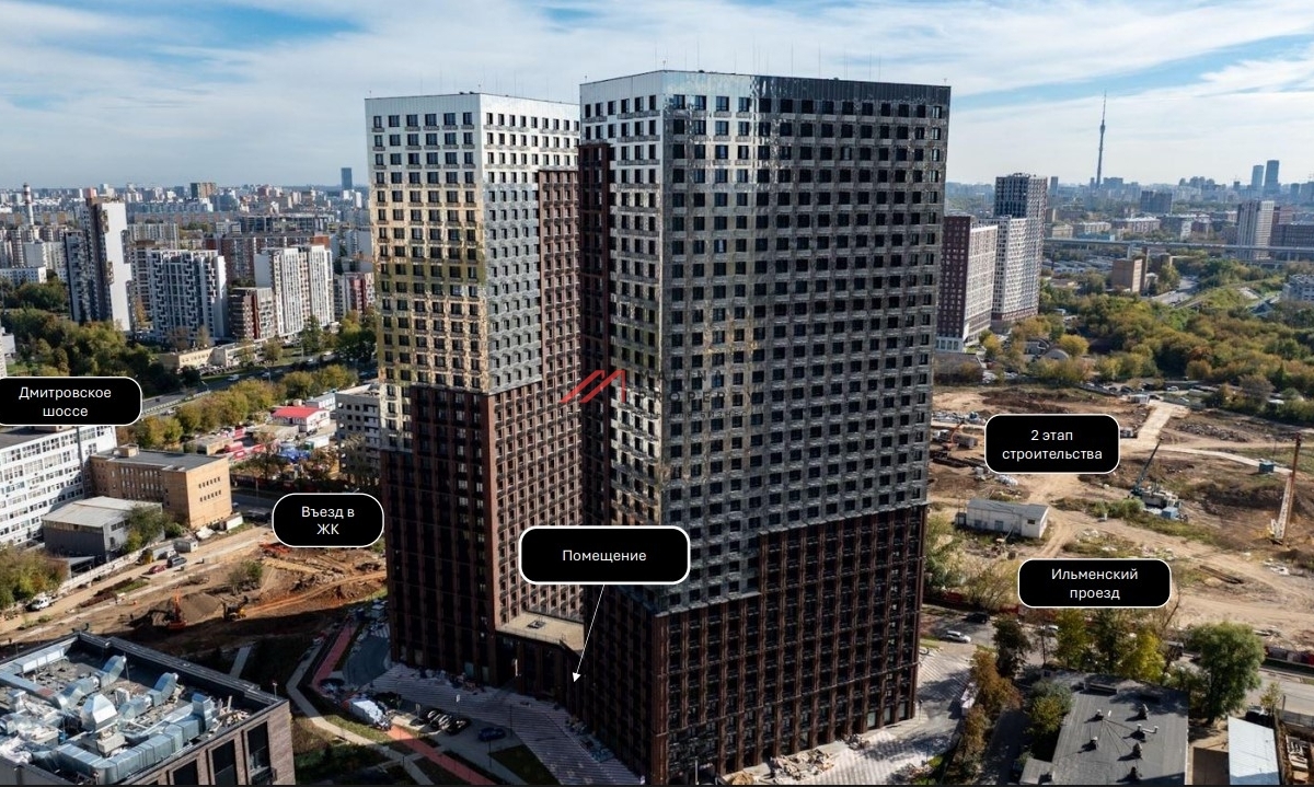 Аренда торгового помещения в ЖК "Дмитровское небо"