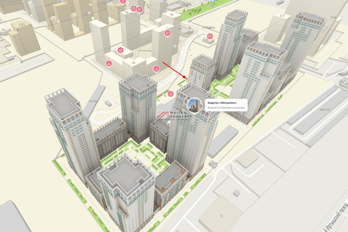 Продажа торгового помещения в ЖК «Квартал Метроном»