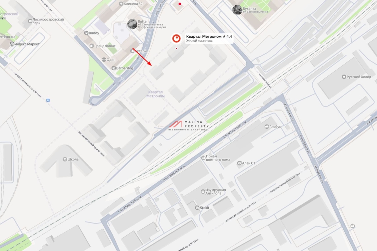 Продажа торгового помещения в ЖК «Квартал Метроном»