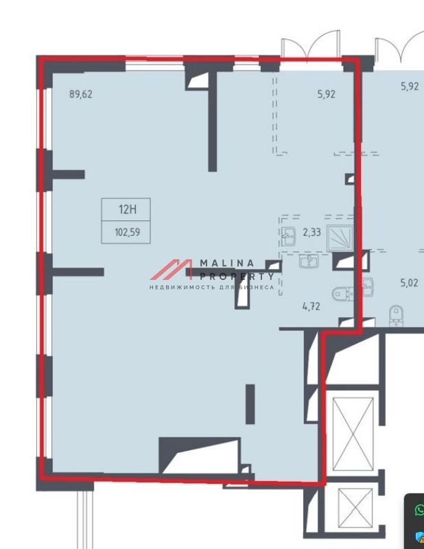 Аренда  угловое помещения помещение под кафе в "Горки парк" 