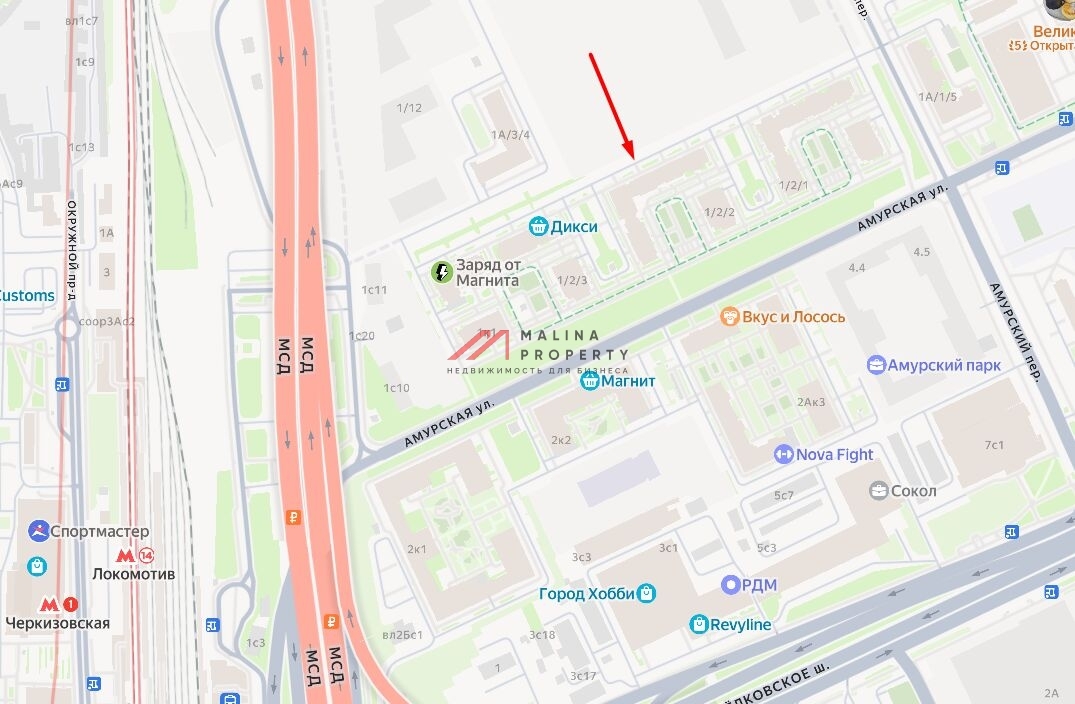 Продажа торгового помещения на Амурской