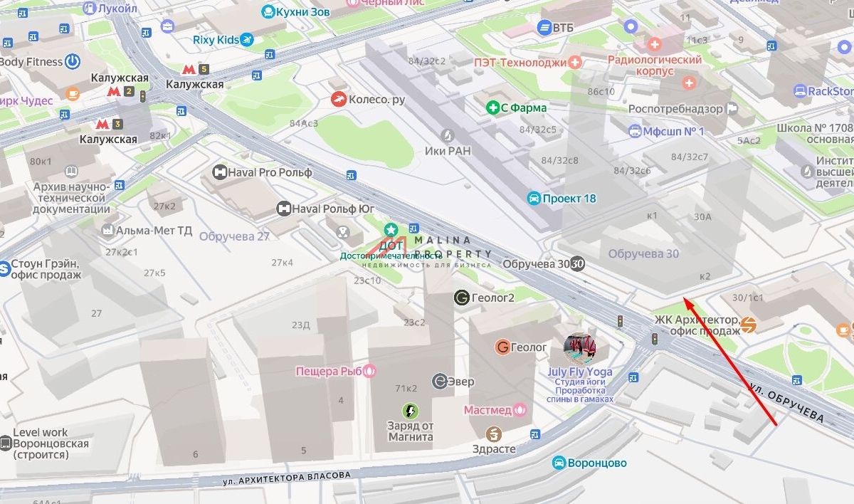 Аренда торгового помещения в ЖК Обручева 30