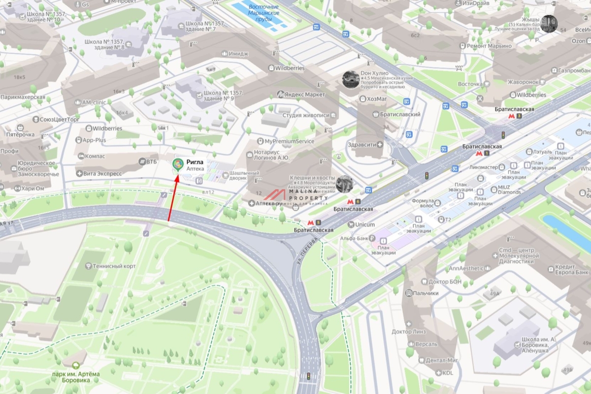 Аренда торгового помещения у метро Братиславская