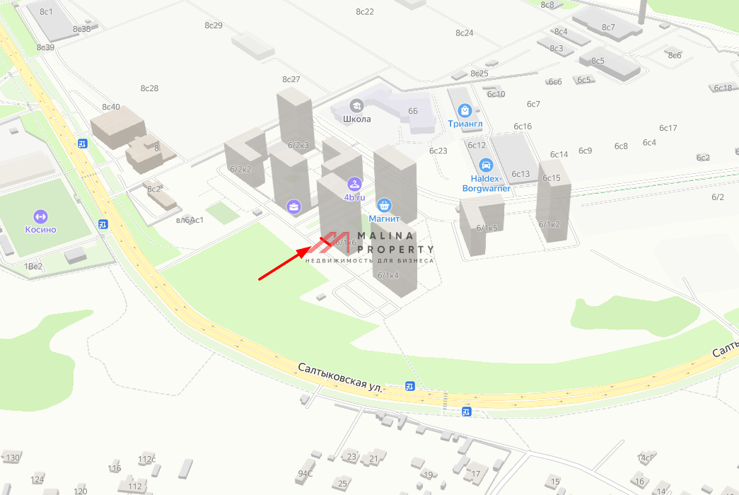 Аренда торгового помещения на Салтыковской