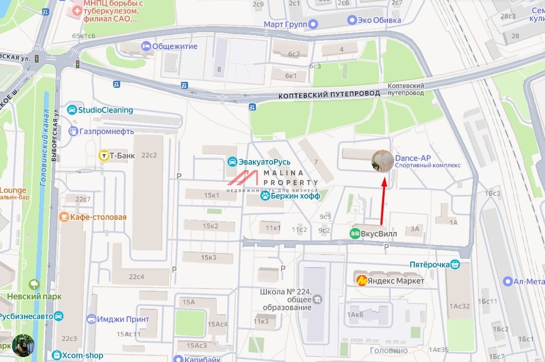 Продажа торгового помещения на Нарвской