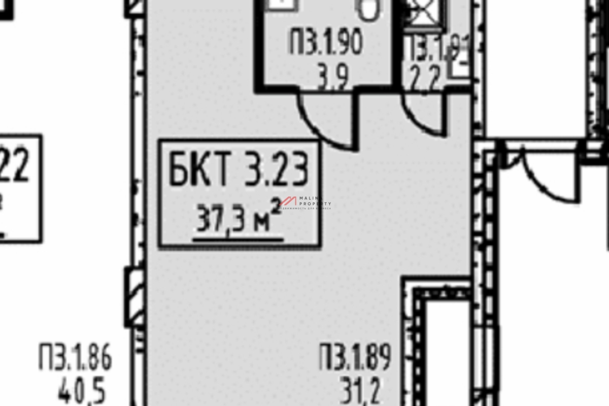 Продажа торгового помещения рядом с супермаркетом в ЖК 1-й Саларьевскй