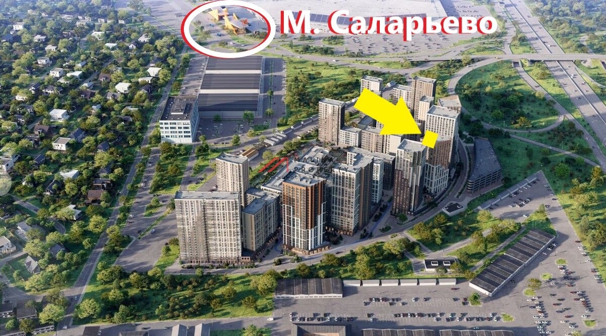 Продажа торгового помещения рядом с супермаркетом в ЖК 1-й Саларьевскй