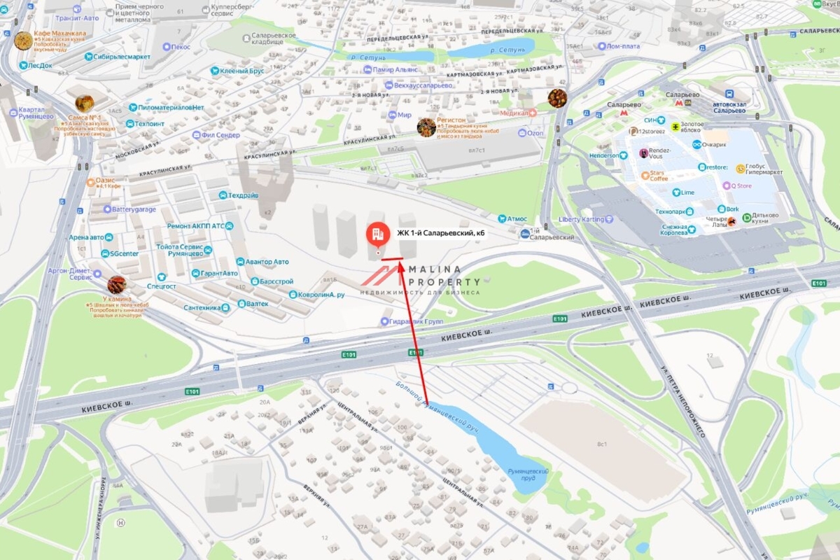 Продажа торгового помещения в ЖК "1-й Саларьевский" 