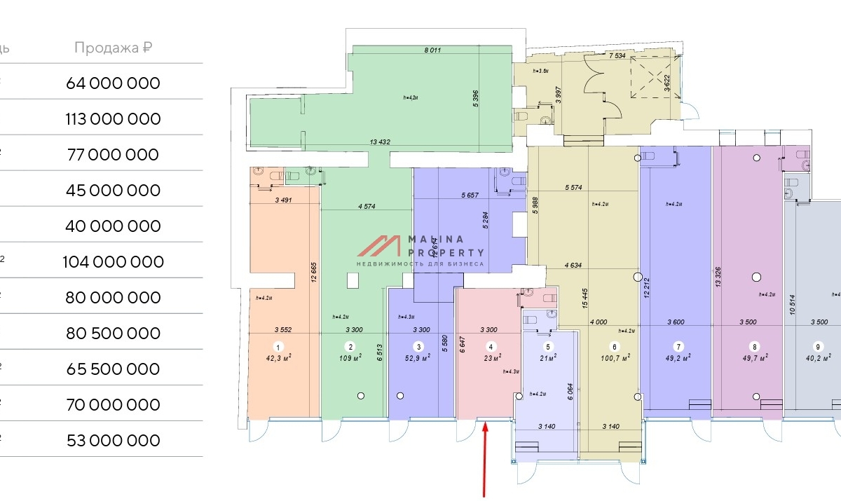 Продажа торгового помещения на Красной Пресне