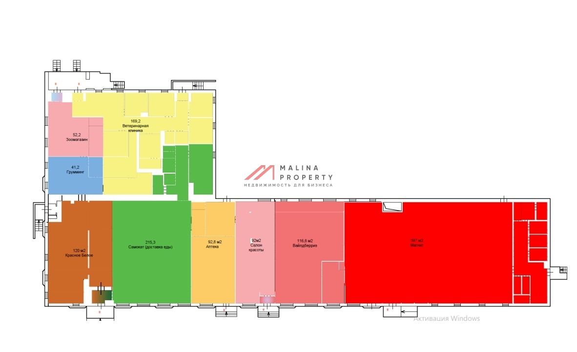 Продажа торгового здания с арендаторами