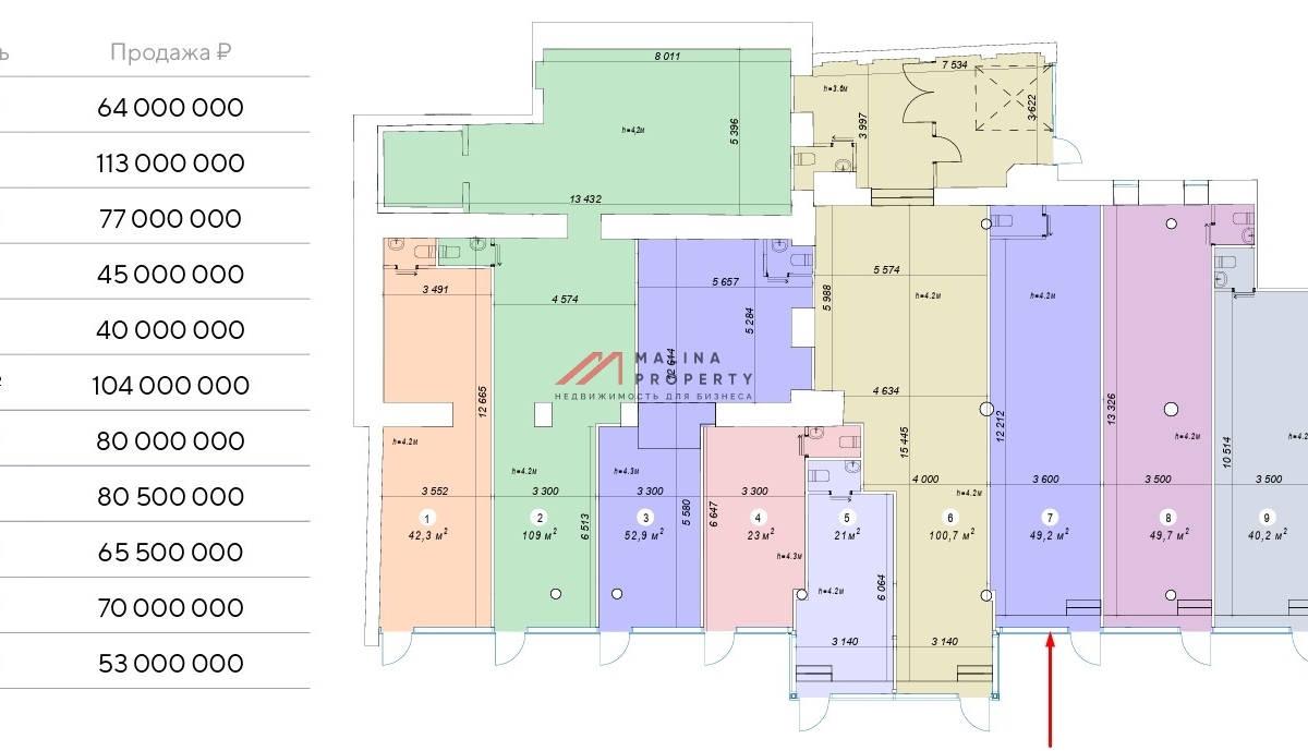 Продажа торгового помещения на Красной Пресне