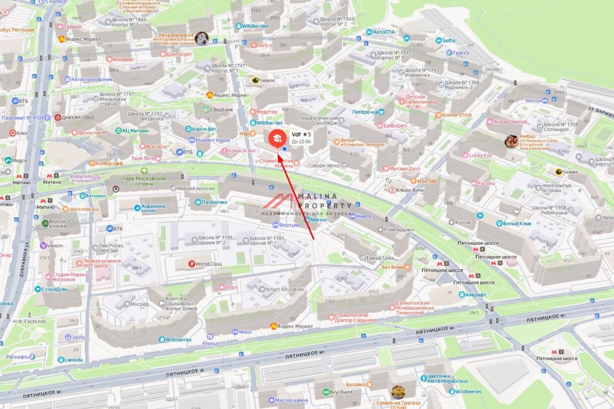 Продажа торгового помещения на Митинской 