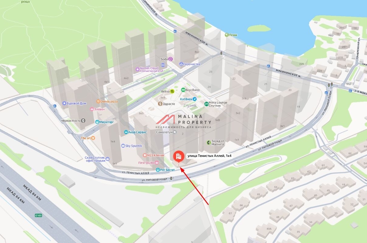 Аренда помещения на въезде в ЖК "Спутник"