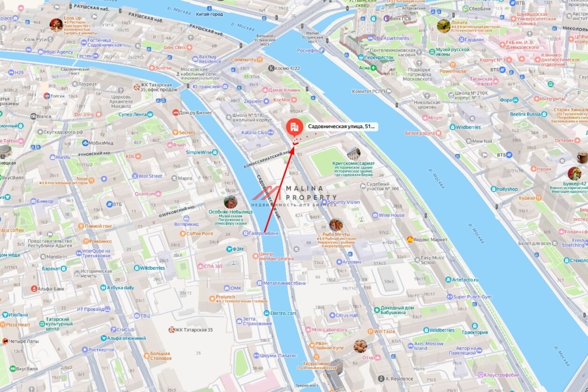 Аренда торгового помещения на Садовнической 