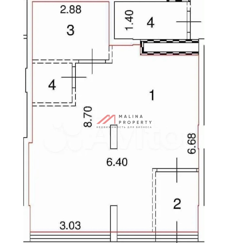Продажа торгового помещения в ЖК "Скандинавия центр"