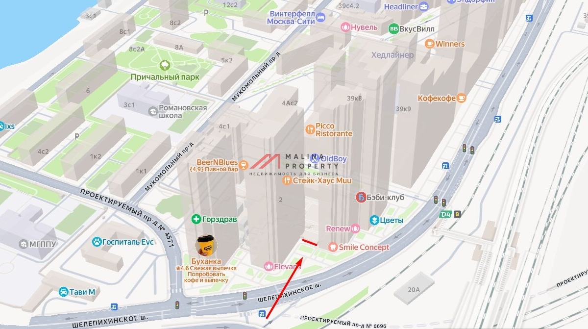 Продажа помещения рядом с Москва сити