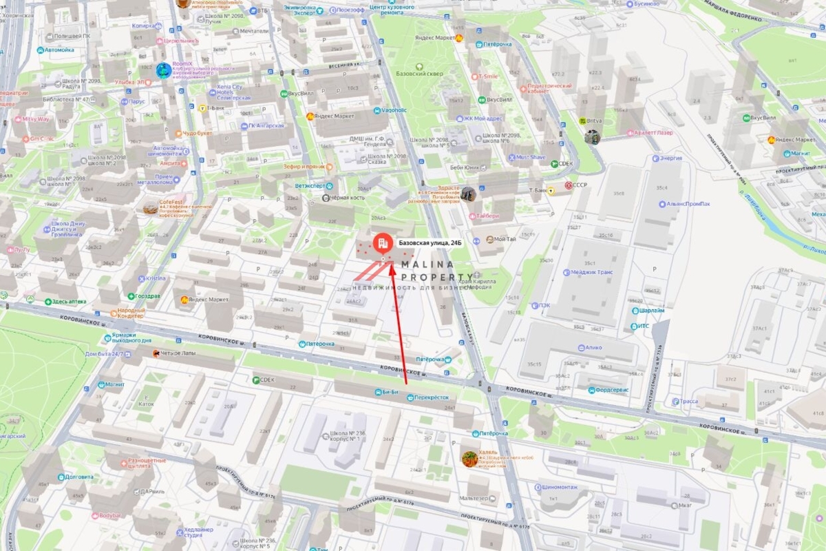 Продажа торгового помещения на Базовской 