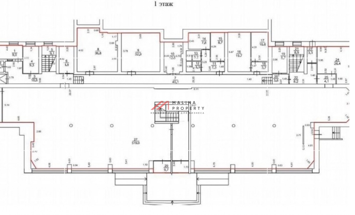 Продажа торгового помещения с сетевыми арендаторами