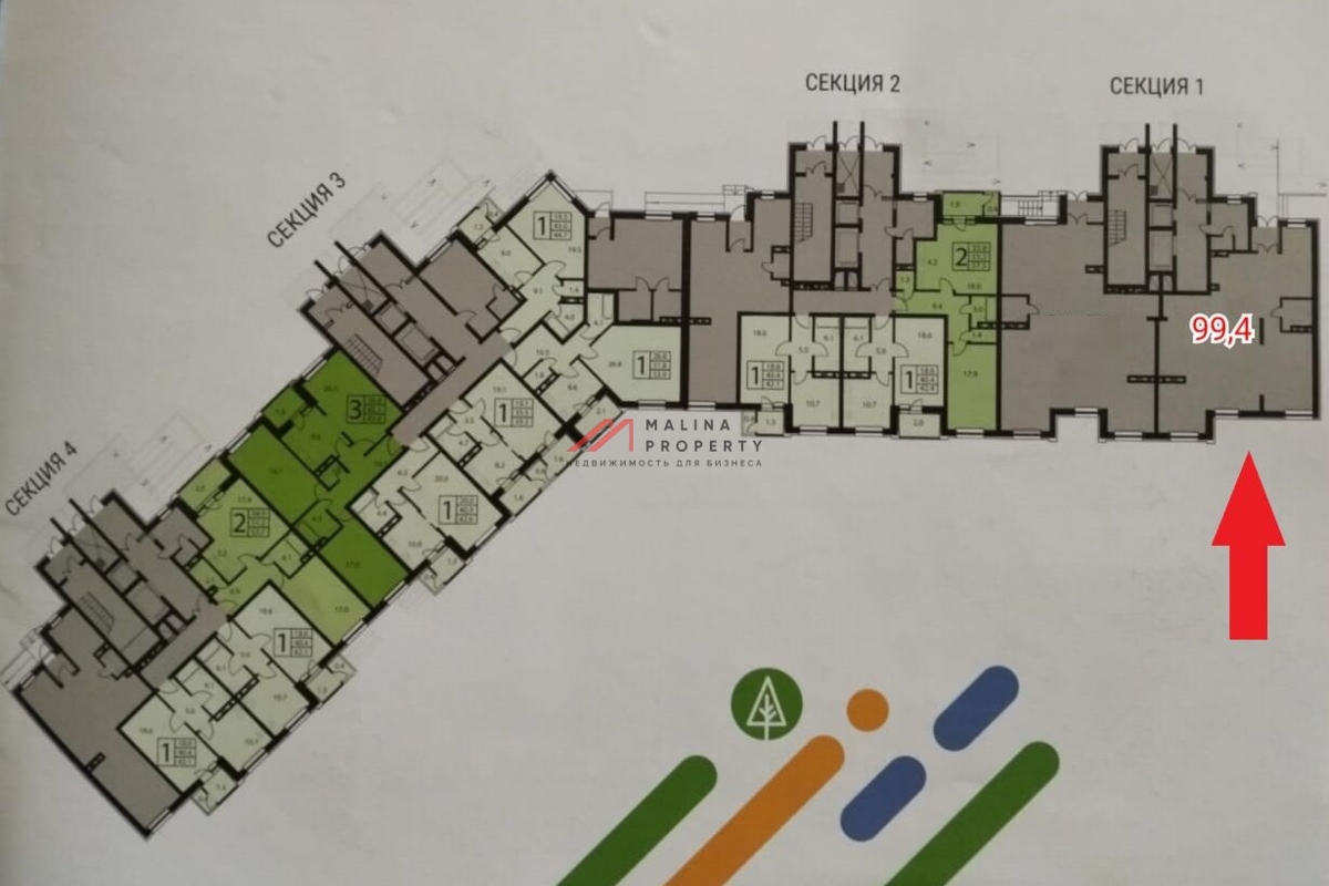 Аренда торгового помещения в ЖК "Три квартала"