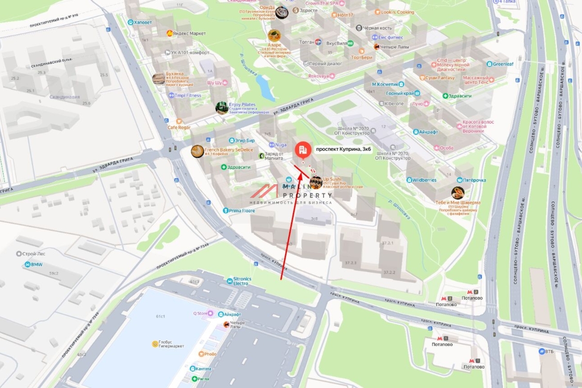 Продажа торгового помещения в ЖК "Скандинавия"