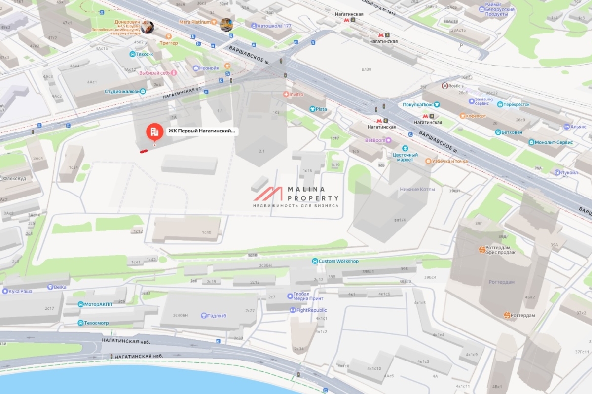 Продажа торгового помещения в ЖК "1-й Нагатинский" 
