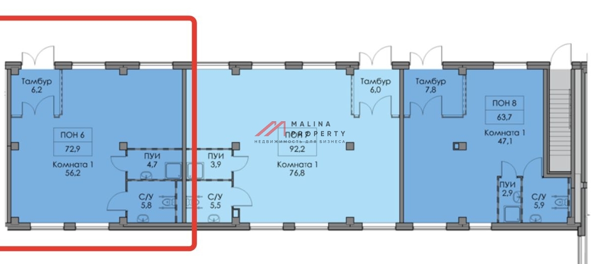Аренда торгового помещения в ЖК "Бусиновский парк"