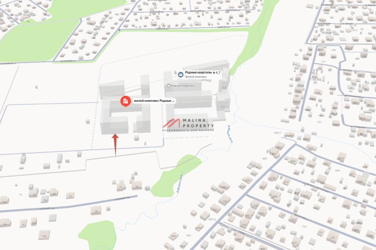 Аренда торгового помещения в ЖК "Родные Кварталы" 
