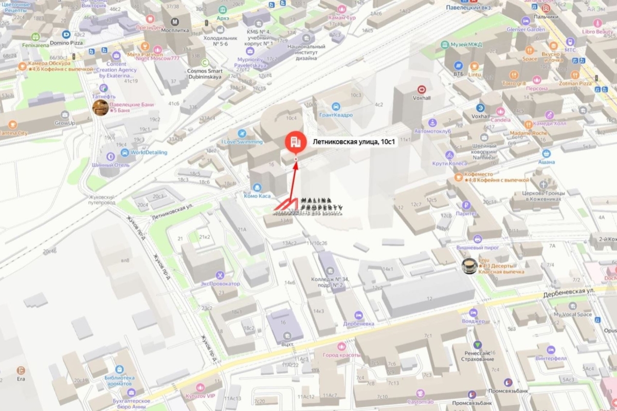 Аренда коммерческого помещения на Павелецкой