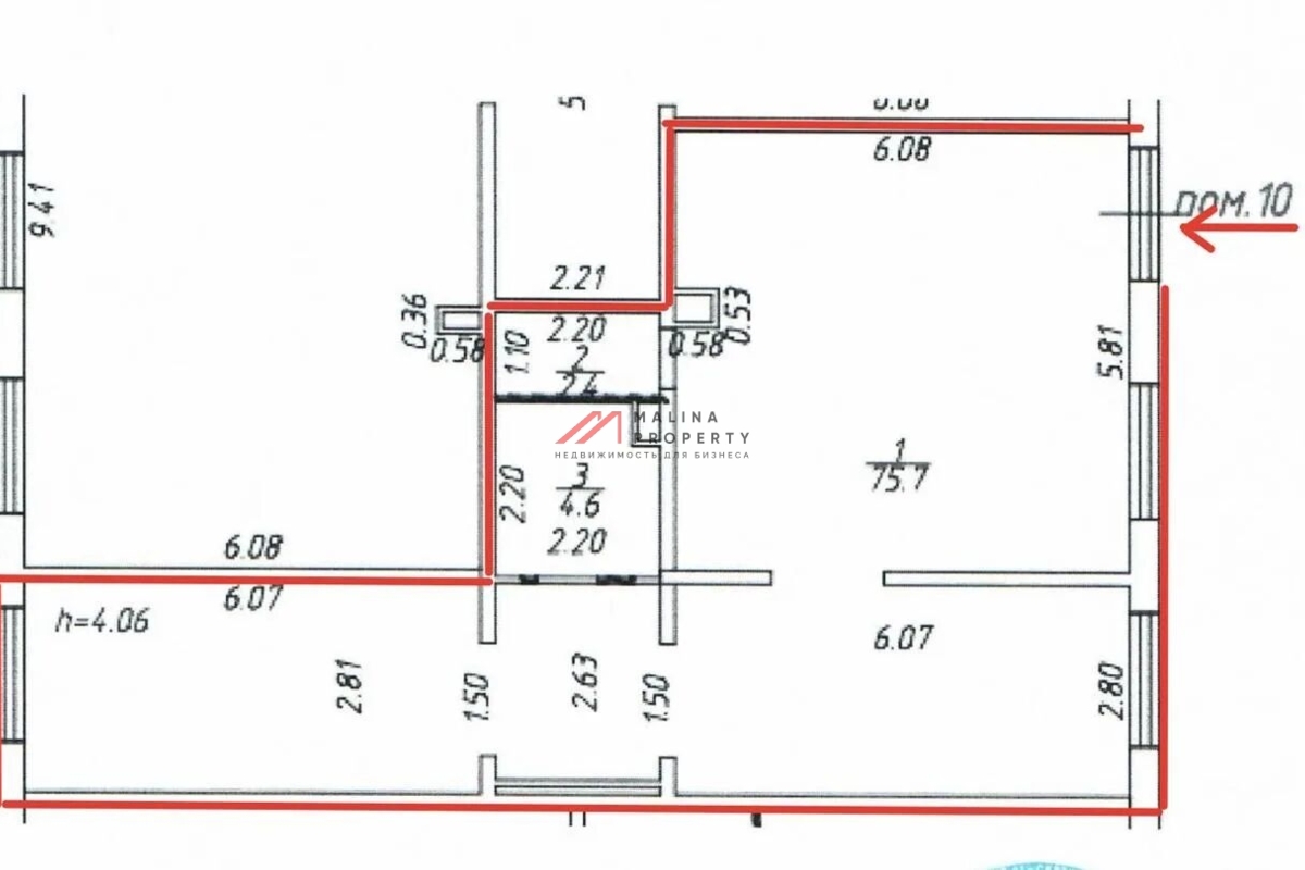 Продажа торгового помещения в жилом комплексе
