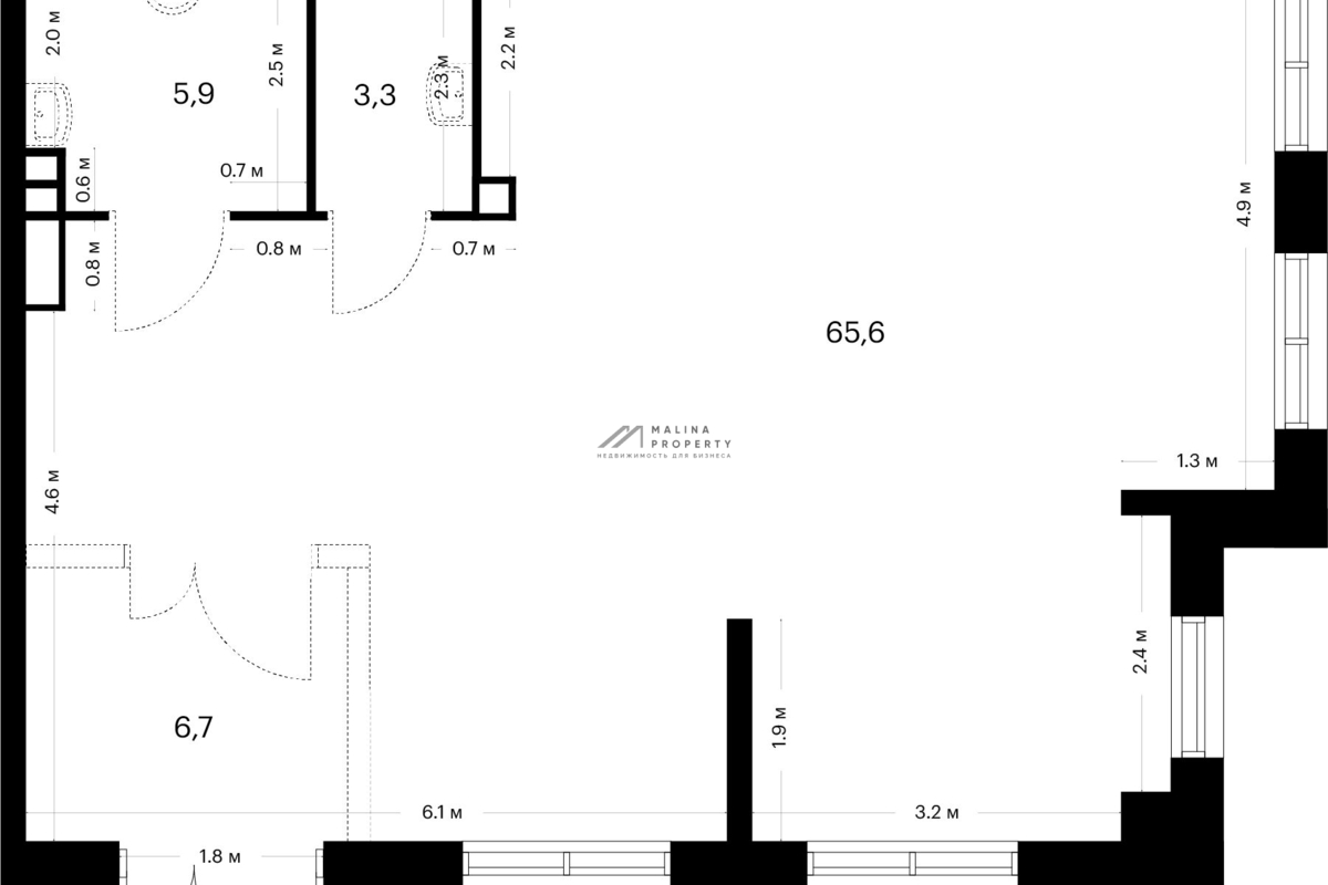 Аренда коммерческого помещения в новостройке