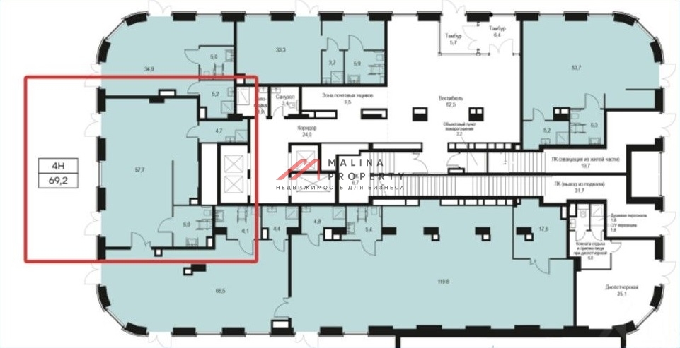 Аренда торгового помещения в ЖК "Level Нижегородская"