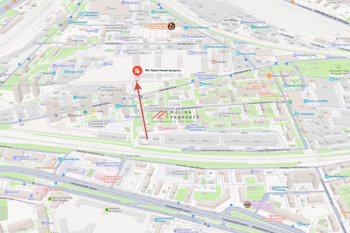 Аренда торгового помещения в ЖК "Level Нижегородская"