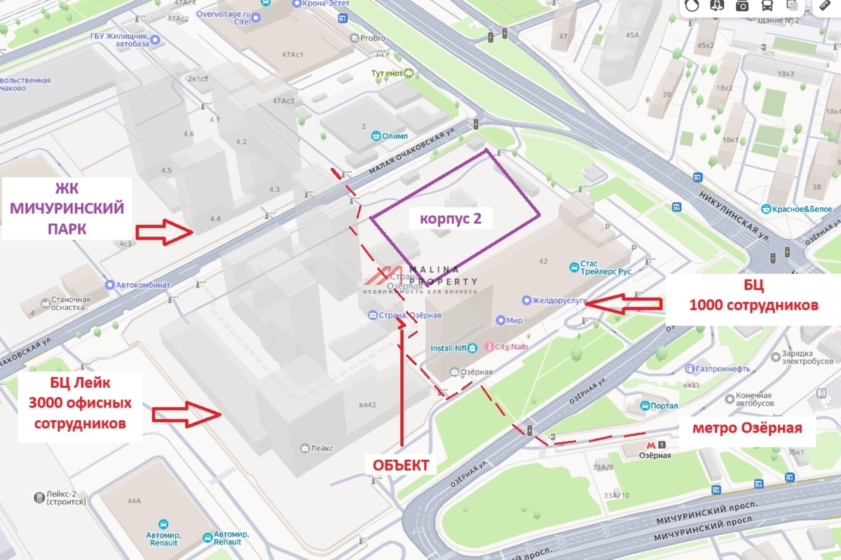 Продажа углового помещения в ЖК Страна Озёрная