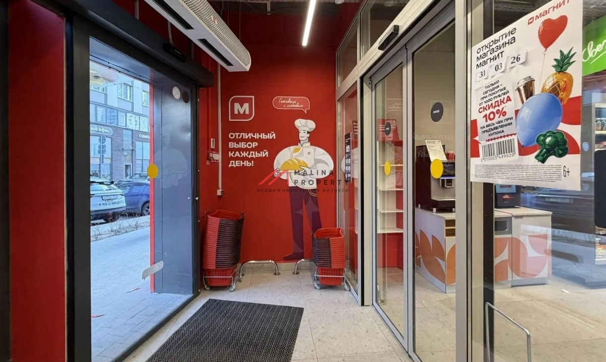 Продажа помещения с арендатором "Магнит" в ЖК Спутник
