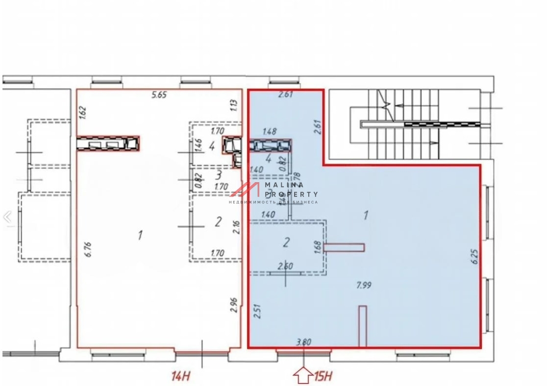Аренда торгового помещения в ЖК Лучи-2