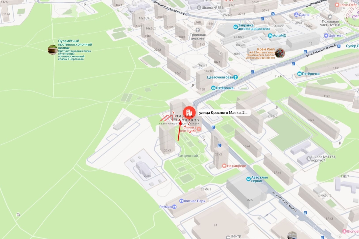 Продажа нежилого помещения в районе м. Пражская