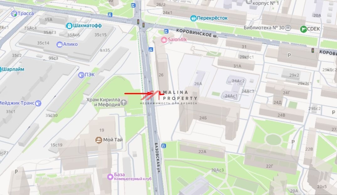 Продажа торгового помещения на Базовской