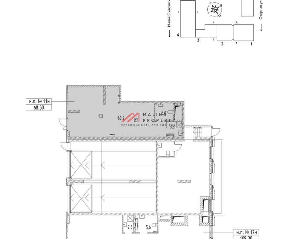 Продажа торгового помещения в ЖК Страна Озерная