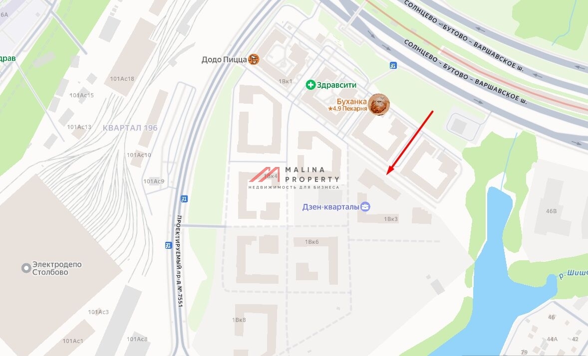 Аренда помещения в жилом комплексе Дзен кварталы