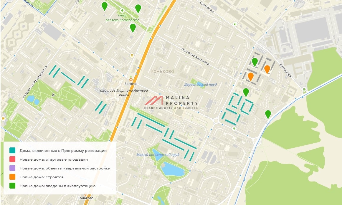 Аренда торгового помещения в Беляево 