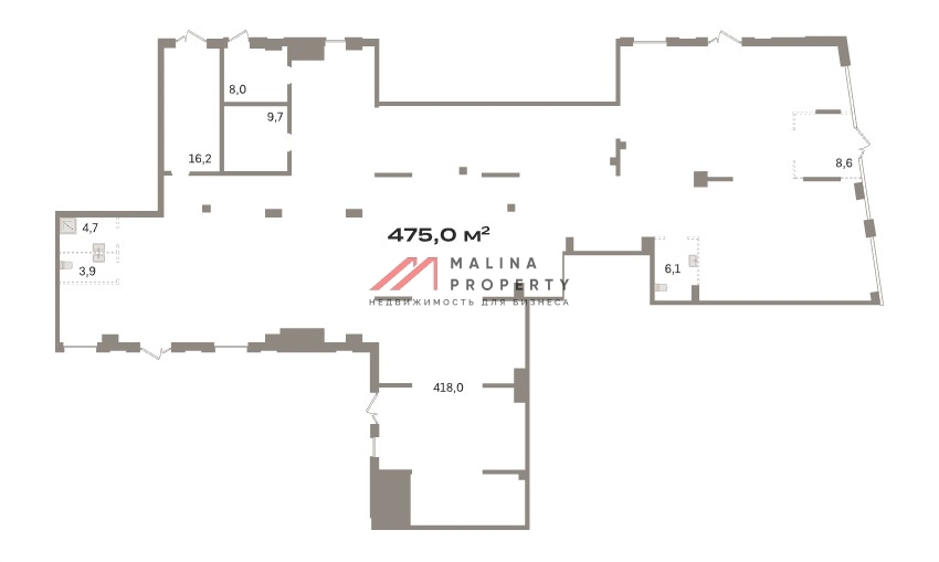 Продажа торгового помещения под супермаркет в ЖК "Квартал Герцена" 