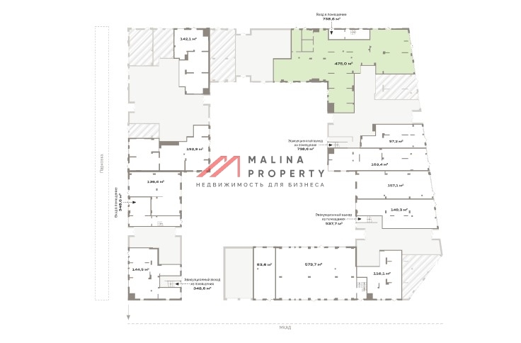 Продажа торгового помещения под супермаркет в ЖК "Квартал Герцена" 