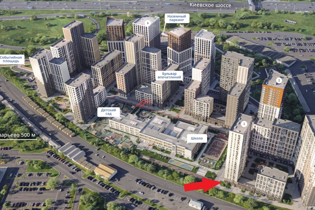 Продажа торгового помещения в ЖК "1-й Саларьевскй"